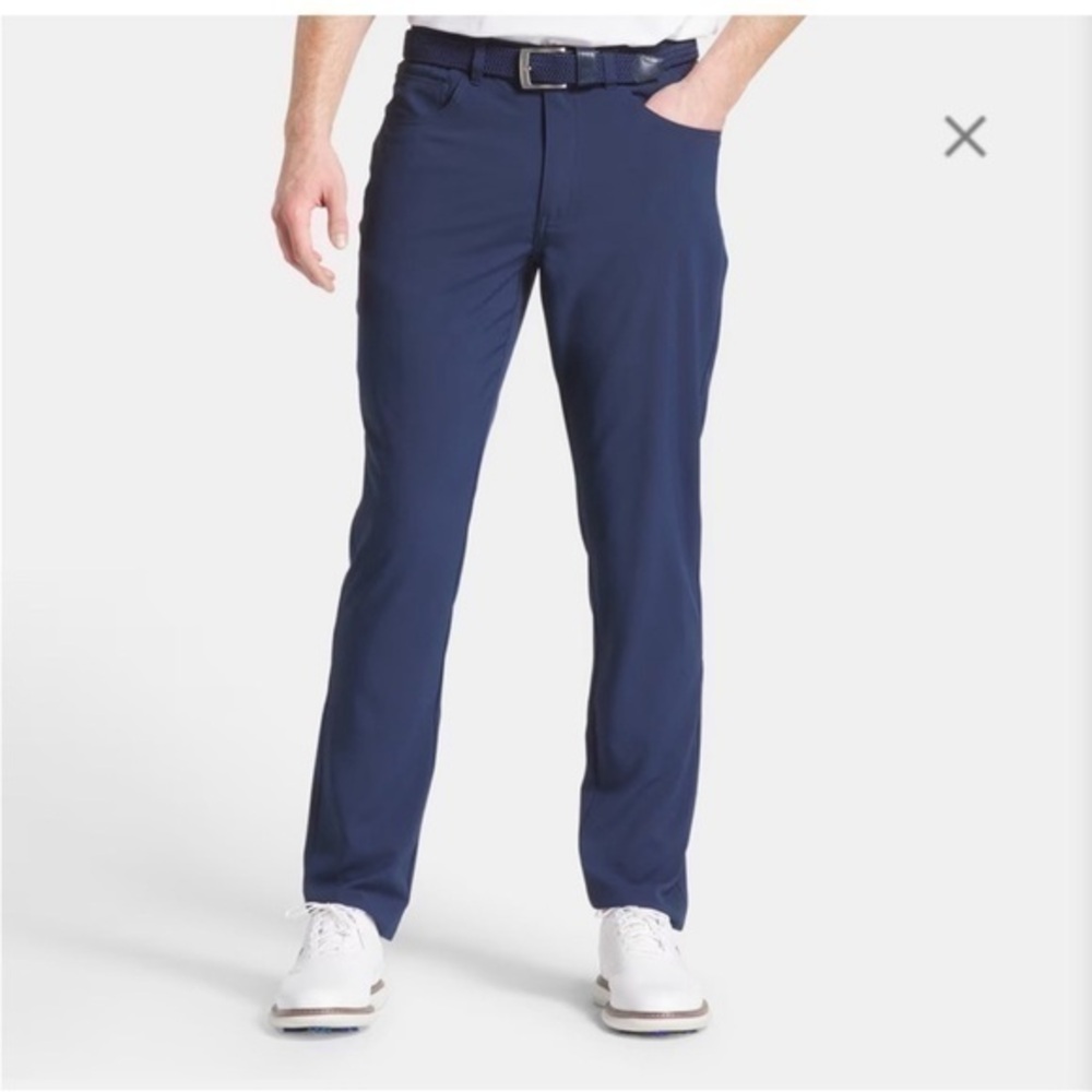 FootJoy Hi-Rise Stretch Men Golf Pants Size 30 Blue Pockets